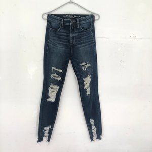 American Eagle Stretch Skinny Ripped Jeans